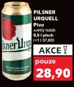 Kaufland PILSNER URQUELL Pivo nabídka