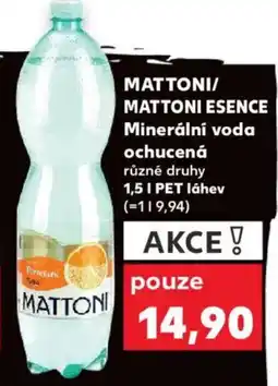 Kaufland MATTONI/ MATTONI Esence Minerální voda ochucená nabídka