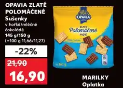 Kaufland OPAVIA Zlaté polomáčené Sušenky nabídka