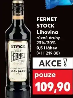 Kaufland FERNET STOCK Lihovina nabídka