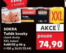 Kaufland SOKRA Tuňák kousky nabídka