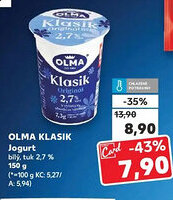 Kaufland OLMA Klasik Jogurt nabídka