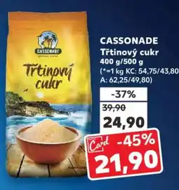 Kaufland CASSONADE Třtinový cukr nabídka