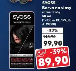 Kaufland SYOSS Barva na vlasy nabídka