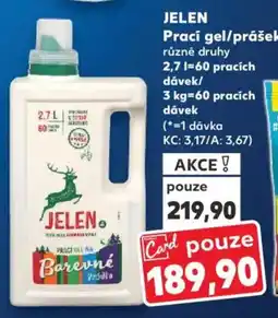 Kaufland JELEN Prací gel/prášek nabídka