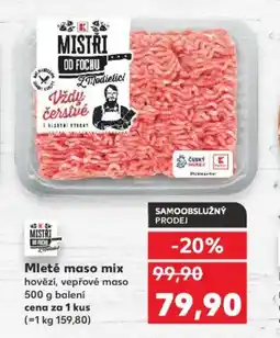 Kaufland Mleté maso mix nabídka