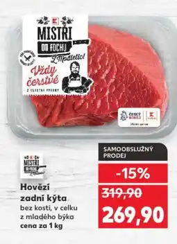 Kaufland Hovězí zadní kýta nabídka