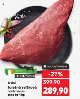Kaufland Irská falešná svíčková nabídka