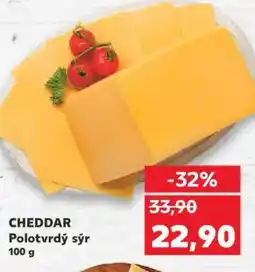 Kaufland Cheddar Polotvrdý sýr nabídka