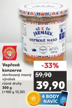 Kaufland Vepřová konzerva nabídka