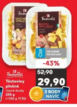 Kaufland Testoviny plněné nabídka