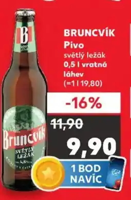 Kaufland BRUNCVÍK Pivo nabídka