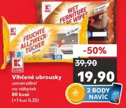 Kaufland Vlhčené ubrousky nabídka