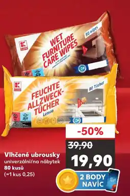Kaufland Vlhčené ubrousky nabídka