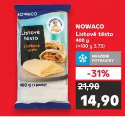 Kaufland NOWACO Listové těsto nabídka