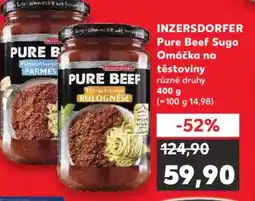 Kaufland INZERSDORFER Pure Beef Sugo Omáčka na těstoviny nabídka