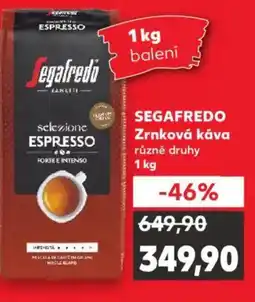 Kaufland SEGAFREDO Zrnková káva nabídka