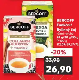 Kaufland BERCOFF Funkční/ Bylinný čaj nabídka