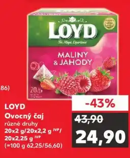 Kaufland LOYD Ovocný čaj nabídka