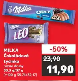 Kaufland MILKA Čokoládová tyčinka nabídka