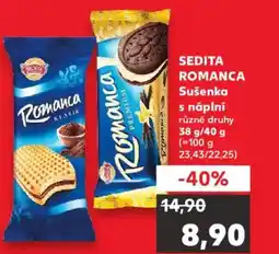 Kaufland SEDITA Romanca Sušenka s náplní nabídka