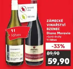 Kaufland ZÁMECKÉ VINAŘSTVÍ Bzenec Diana Moravia nabídka
