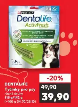Kaufland DENTALIFE Tyčinky pro psy nabídka