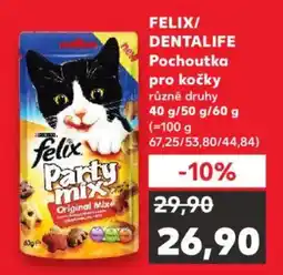 Kaufland FELIX/ Dentalife Pochoutka pro kočky nabídka