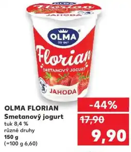 Kaufland OLMA Florian Smetanový jogurt nabídka