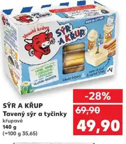 Kaufland SÝR A KŘUP Tavený sýr a tyčinky nabídka