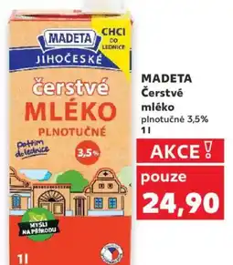 Kaufland MADETA Čerstvé mléko nabídka