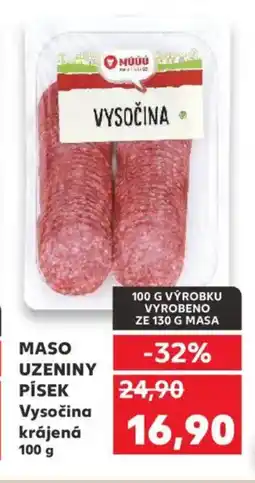 Kaufland MASO UZENINY Písek Vysočina krájená nabídka