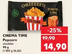 Kaufland CINEMA TIME Popcorn nabídka