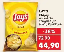 Kaufland LAY'S Chipsy nabídka