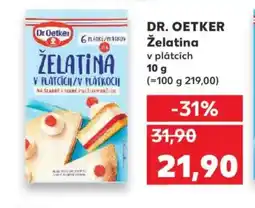 Kaufland DR. OETKER Želatina nabídka
