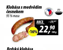 ZEMAN Klobása s medvědím česnekem nabídka