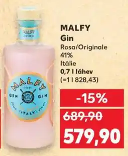 Kaufland MALFY Gin nabídka