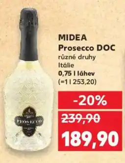 Kaufland MIDEA Prosecco DOC nabídka