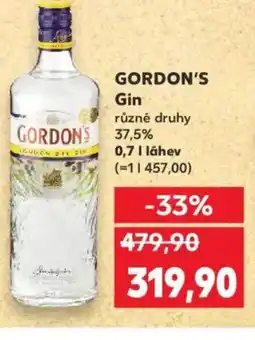 Kaufland GORDON'S Gin nabídka
