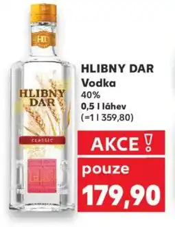 Kaufland HLIBNY DAR Vodka nabídka