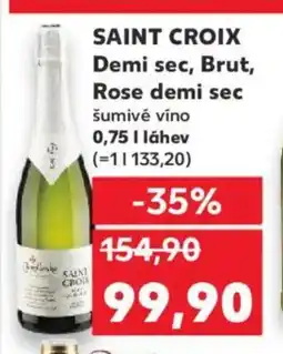 Kaufland SAINT CROIX Demi sec, Brut, Rose demi sec nabídka
