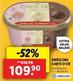 Lidl ZMRZLINA CARTE D'OR, 1300 ml nabídka
