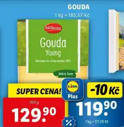 Lidl GOUDA, 700 g nabídka