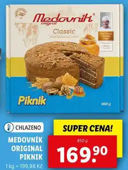 Lidl MEDOVNÍK ORIGINAL PIKNIK, 850 g nabídka