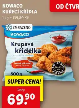 Lidl NOWACO KUŘECÍ KŘÍDLA, 500 g nabídka