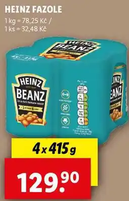 Lidl HEINZ FAZOLE, 4x 415 g nabídka