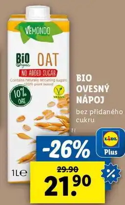 Lidl BIO OVESNÝ NÁPOJ, 1 l nabídka
