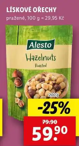 Lidl LÍSKOVÉ OŘECHY, 200 g nabídka