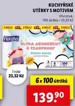 Lidl KUCHYŇSKÉ UTĚRKY S MOTIVEM, 6x 100 útržků nabídka