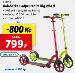 Lidl Koloběžka s odpružením Big Wheel nabídka